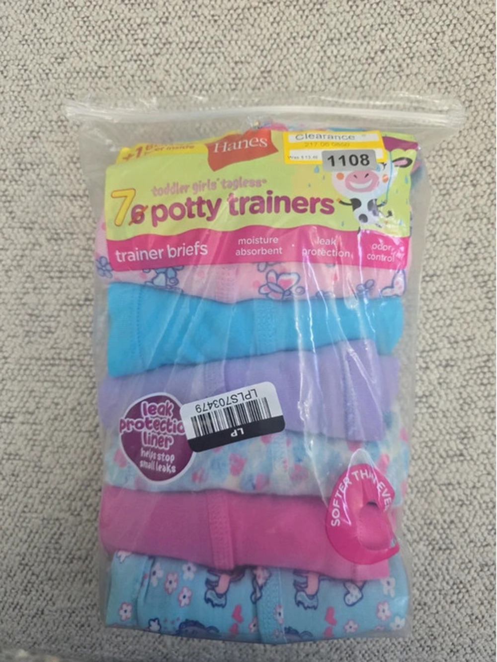 2t/3t brand new potty trainers from hanes item 1108 bin 19